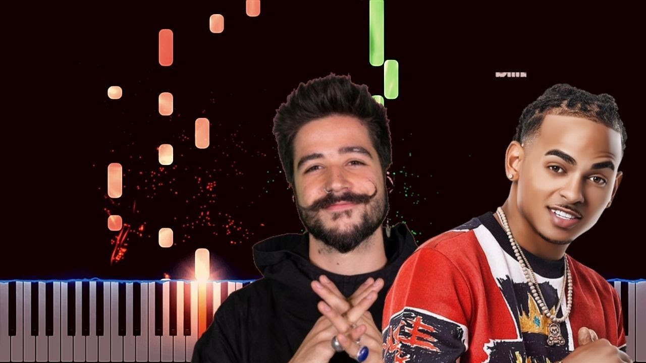 Ozuna x Camilo  Despeinada  Piano Cover Midi tutorial Sheet app  Karaoke