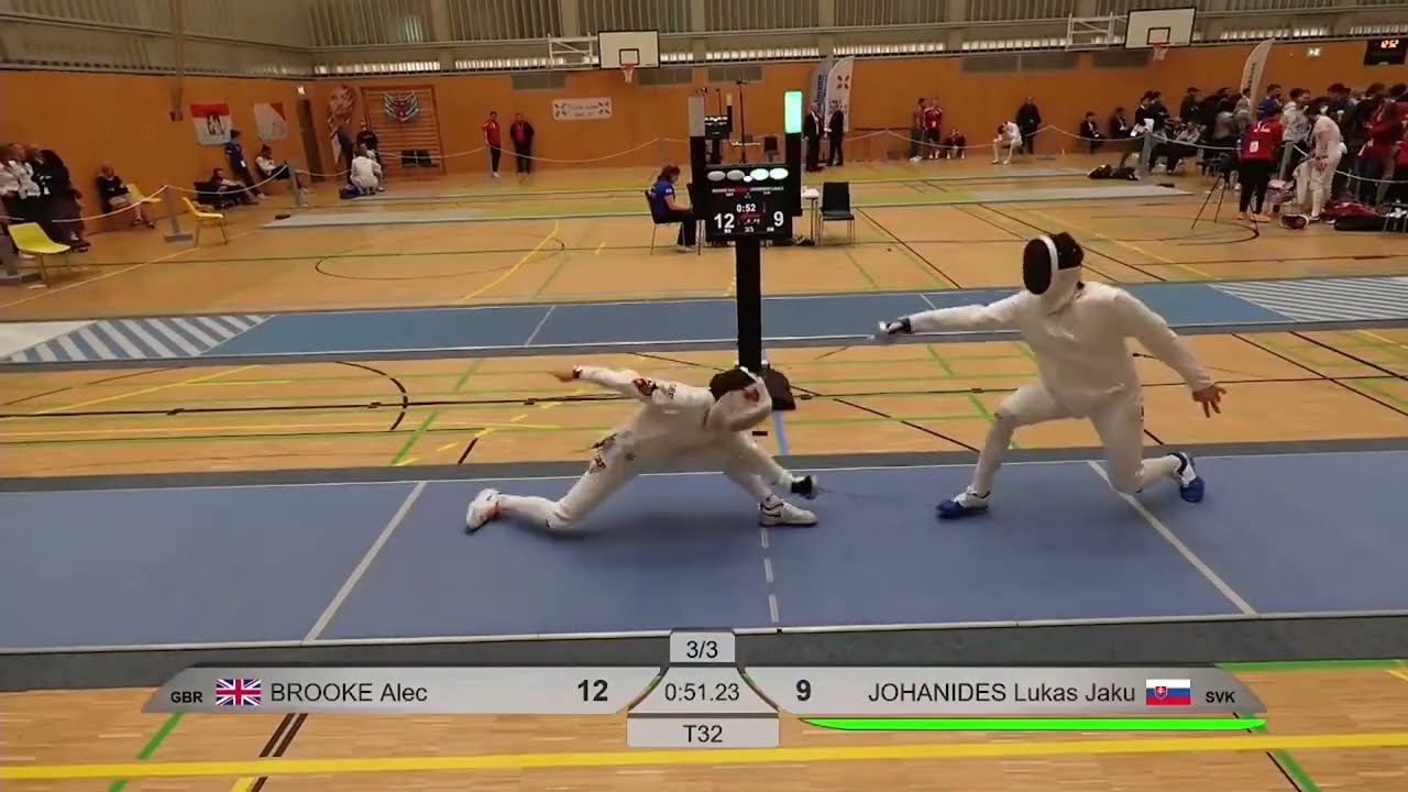 European Olympic Qualifier 2024 SME - L32 - Alex Brooke GBR v Lukas Jaku Johanides SVK