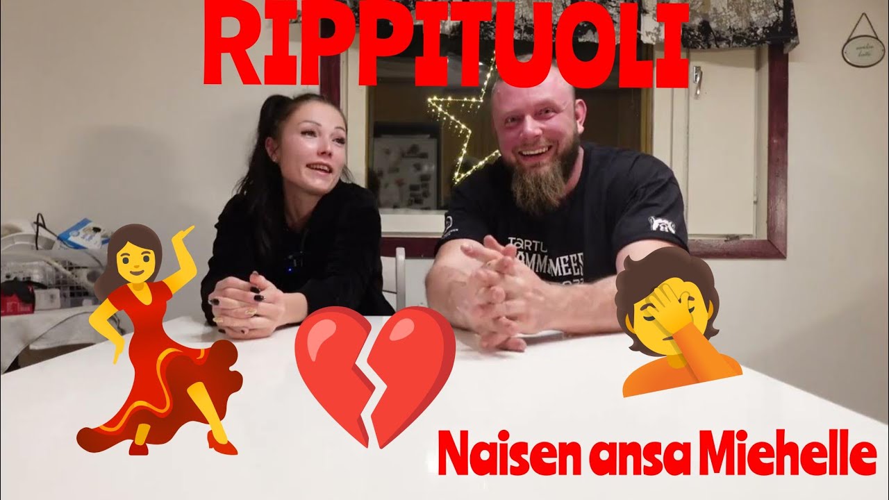 Rippituoli. Vaimon T&Ouml;RKE&Auml; ansa Miehelle