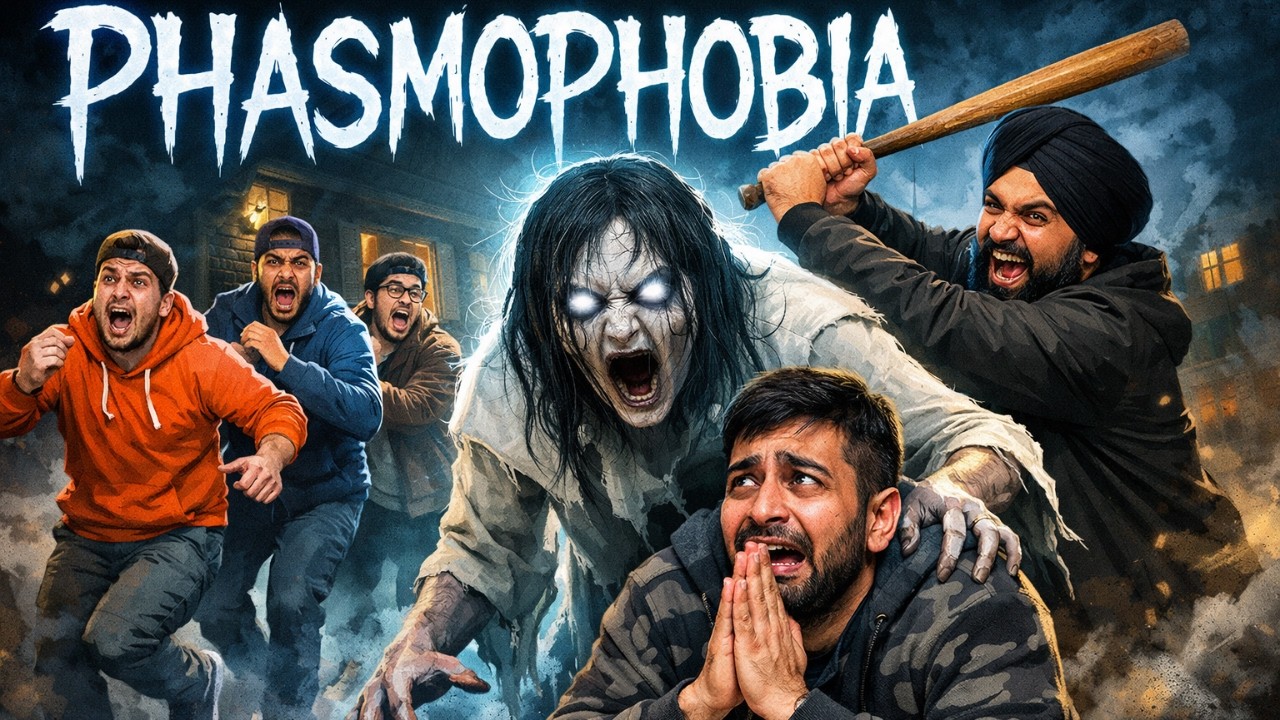 PHASMOPHOBIA LIVE 🔴 Ghost Ko Danda Challenge 😂 Full Hindi Horror Gameplay With Squad