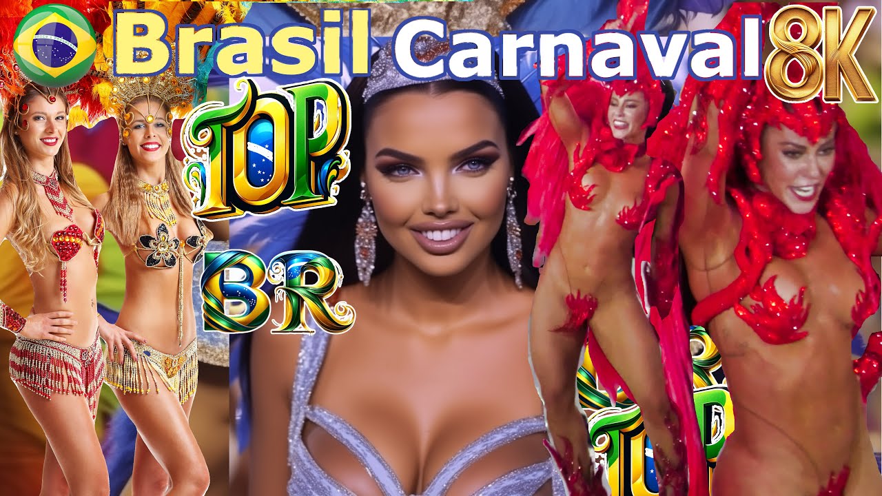 🇧🇷 8k Best 20 Beautiful Super Dancers Rio de Janeiro Carnaval Brazil, Samba Brasil Carnival, Top 8k2
