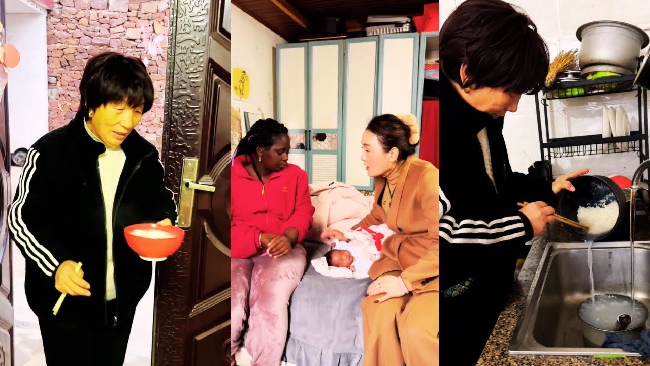 Peixin's mother-in-law is very concerned about Peixin, who has just given birth to a baby.