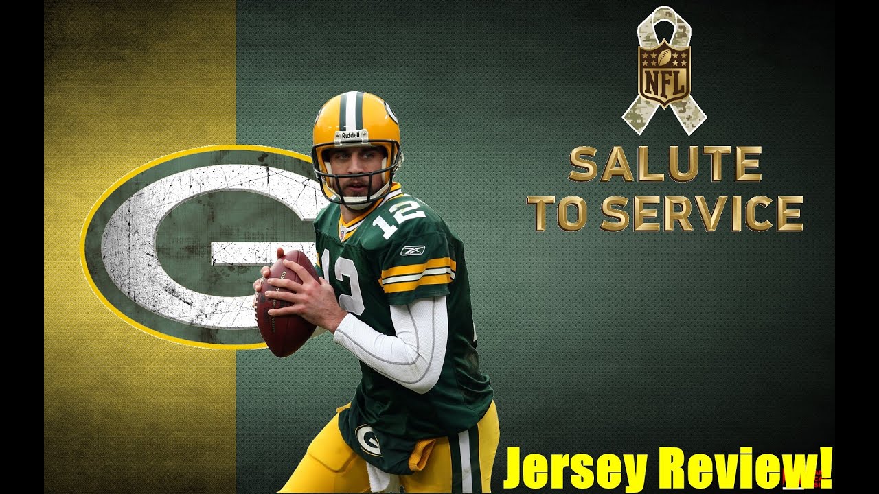 Aaron Rodgers Salute To Service (Jersey Review)