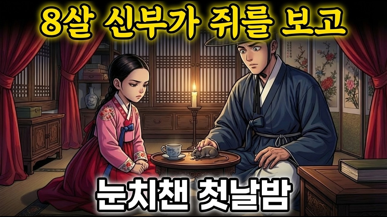 첫날밤, 쥐 한 마리가 약차를 마시고 죽었다 8살 신부가 신랑에게 한 소름 돋는 고백 ㅣ야담ㅣ민담ㅣ설화ㅣ옛날이야기