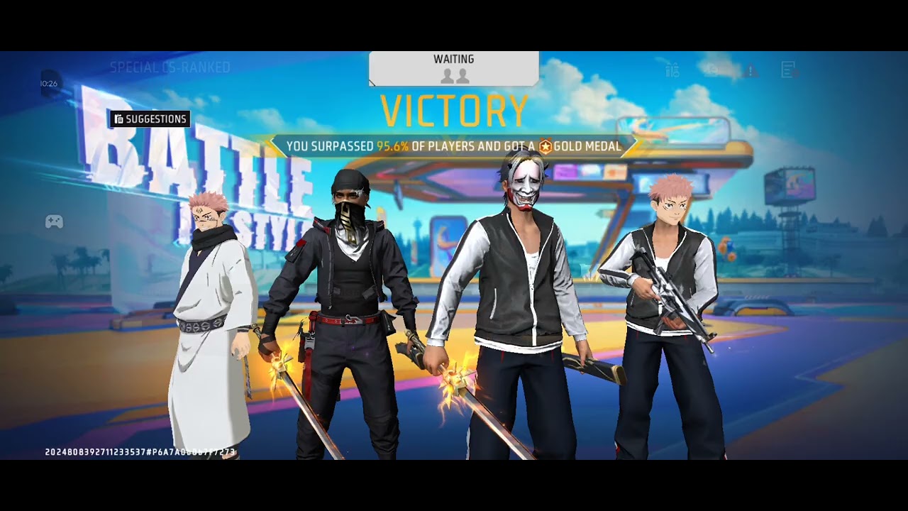 The free fire video I play with my brother 