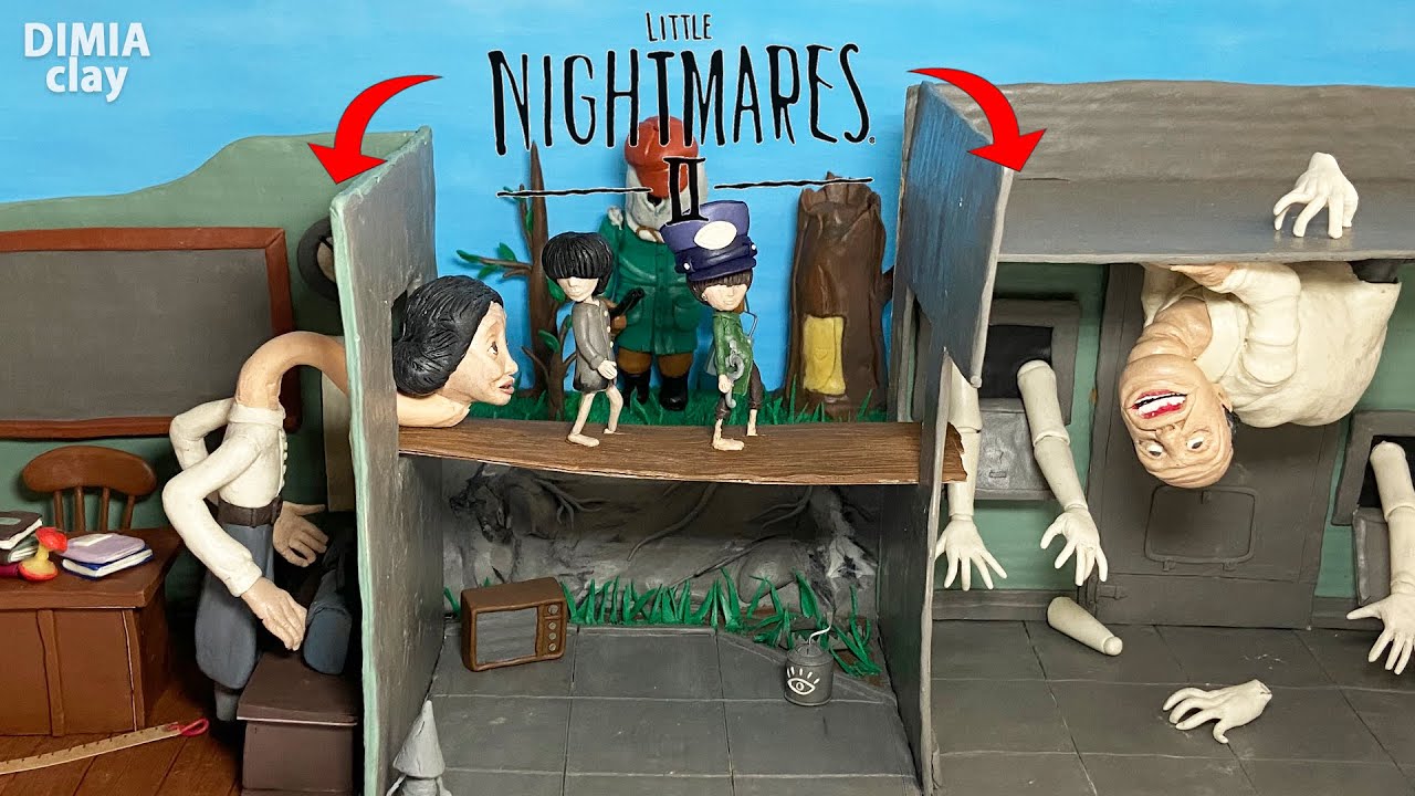 THE WILDERNESS, THE HUNTER, SIX and MONO in new Little Nightmares 2 diorama - Part 3 | by Dimia Clay