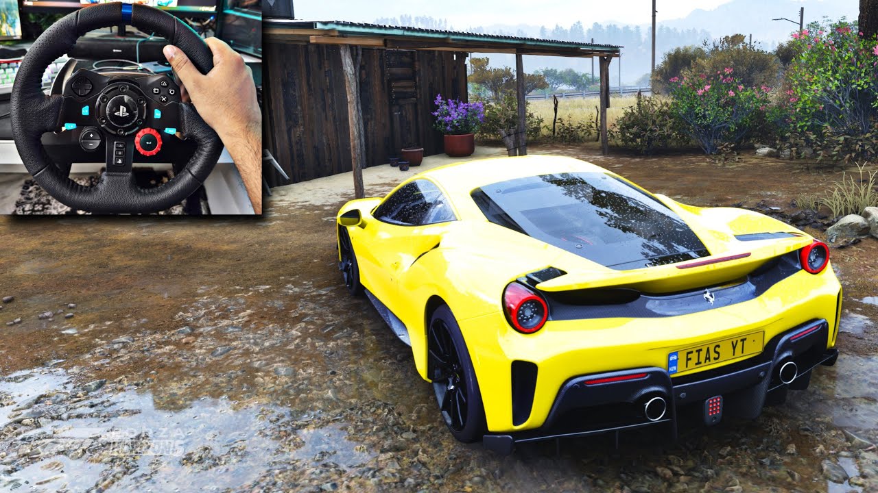 Ferrari 488 Pista 1180HP - Forza Horizon 5 | Logitech G29 4K Gameplay