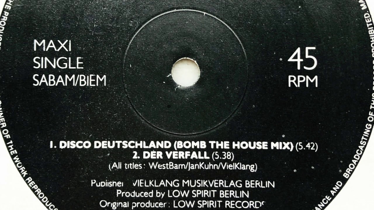 WestBam &bull; Der Verfall (1988)