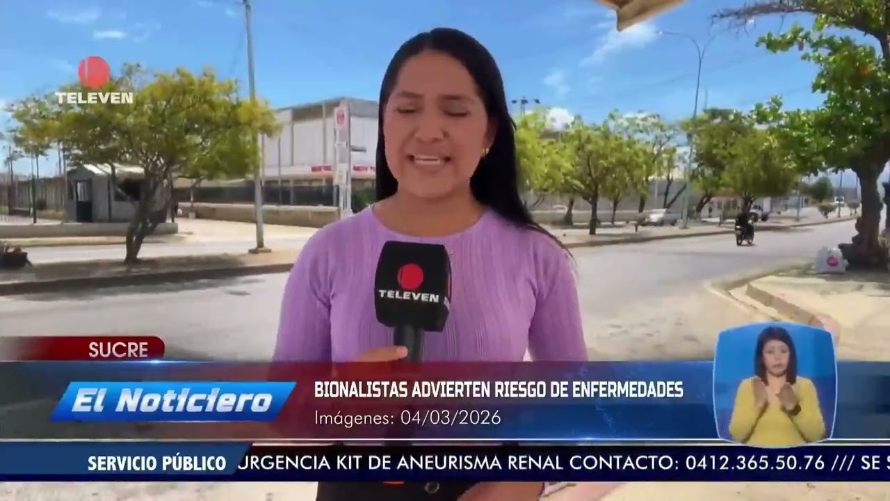 Bioanalistas advierten riesgo de enfermedades en Cumaná - El Noticiero emisión meridiana 04/03/26