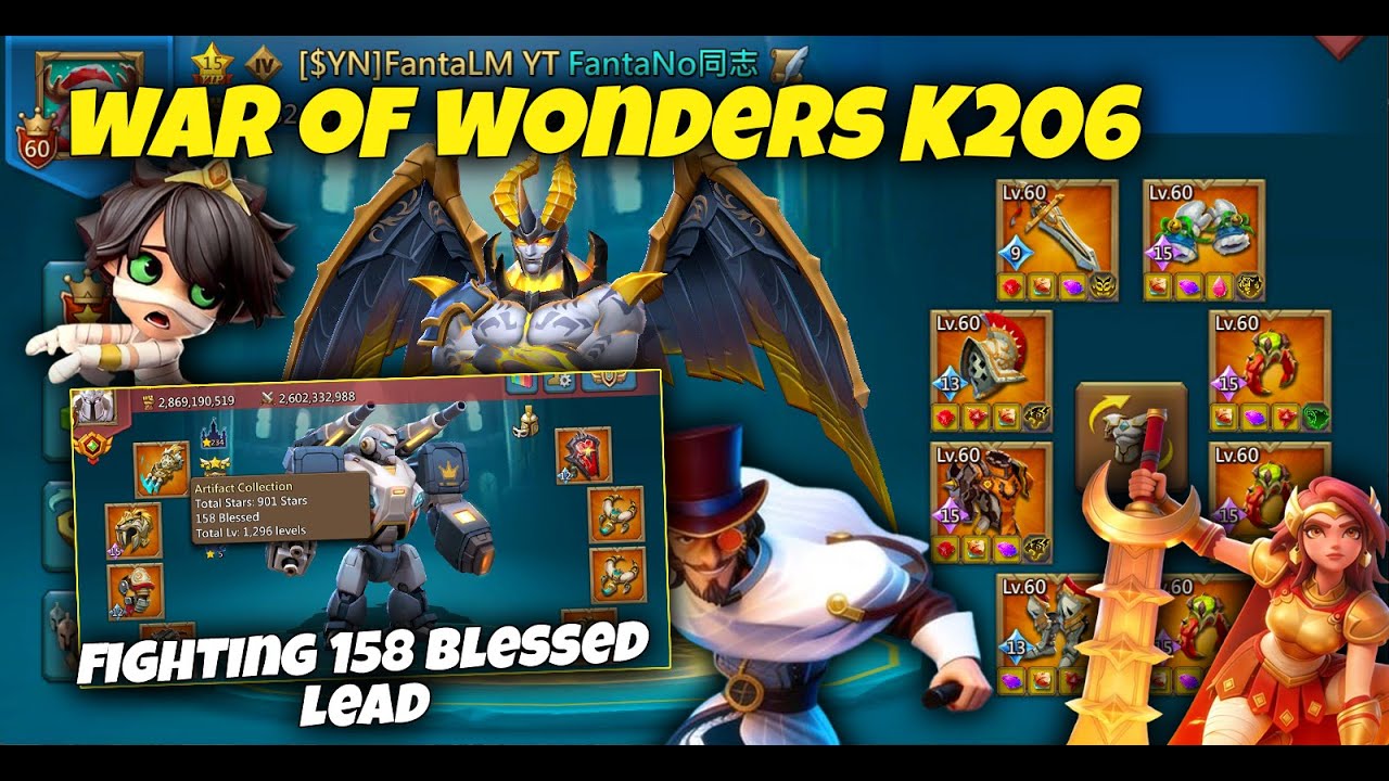 Lords Mobile - 80 благословенных против 160 благословенных + Нападение на мой замок! Война чудес,...