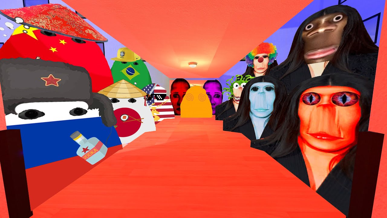 Angry Munci Family, Selene Delgado Family And Rosalia Bizcochito Family Nextbot Gmod