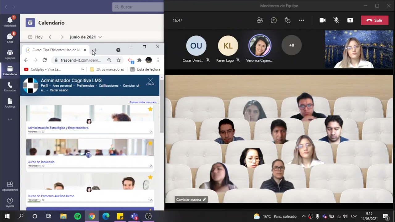 Truco en Teams para compartir pantalla y ver a los estudiantes