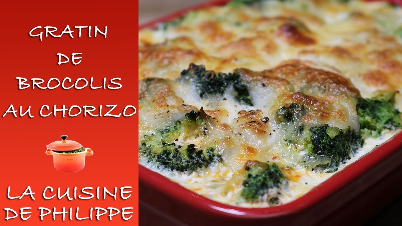 Gratin de brocolis au chorizo : une recette gourmande et facile &agrave; pr&eacute;parer 🥦✨