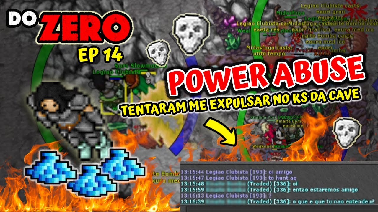 EK DO ZERO – TIBIA – EP 14 – Level 192 ao 203 | TENTARAM ME EXPULSAR NO KS DA CAVE