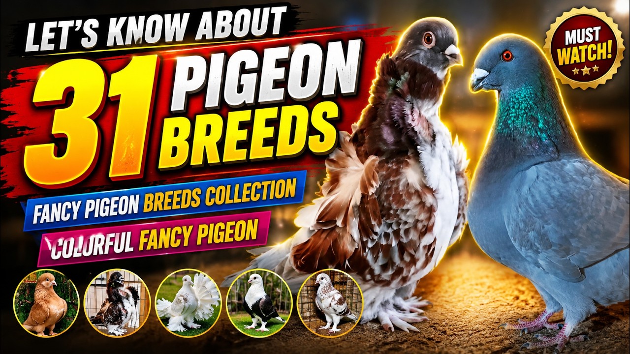 Let's Know About 31 Pigeon Breeds | Fancy Pigeon Breeds Collection | Colorful Fancy Pigeon
