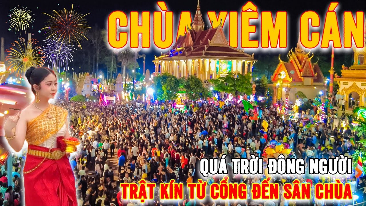 Hàng ngàn người đổ về Chùa Xiêm Cán dự lễ Dâng Y Kathina 2025 | Cảnh tượng thật náo nhiệt