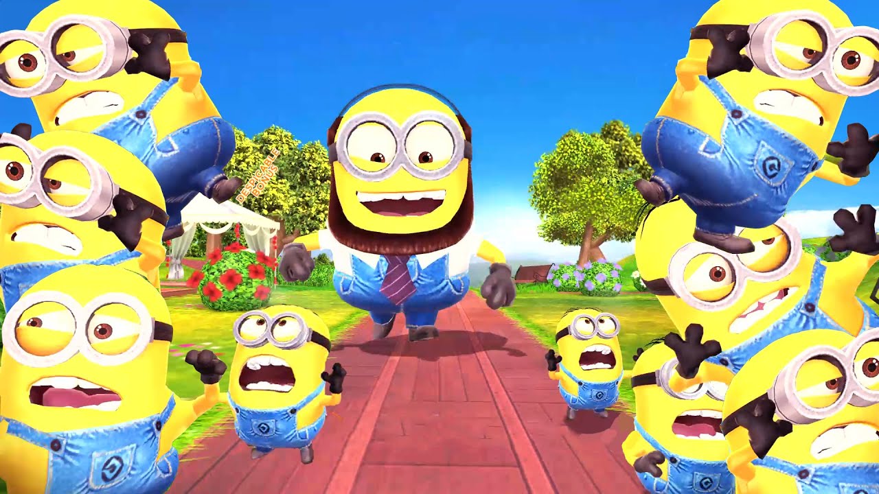 Minions PC Game Minion Rush 2022 - Grandpa minion Collect 3.7K bananas at Minion Park Lv.166 | EP 14