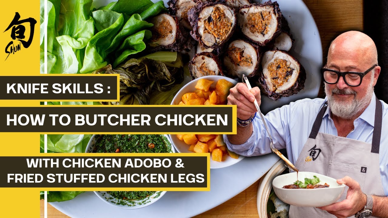 Butcher a Whole Chicken, then make Chicken Adobo and Stuffed Chicken Legs