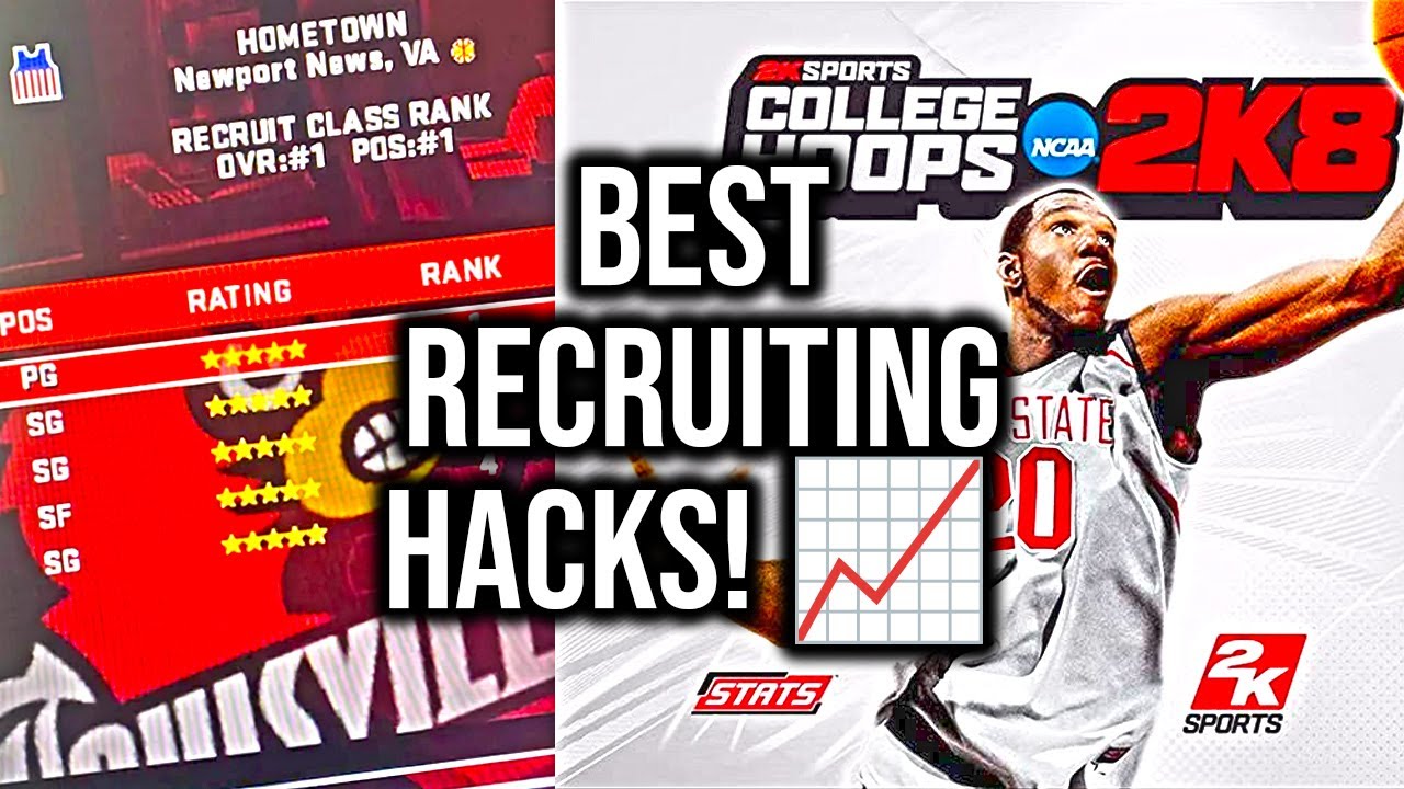 College Hoops 2K8 Best Recruiting Hacks | How to Recruit in College Hoops 2K8 | Recruiting Tips