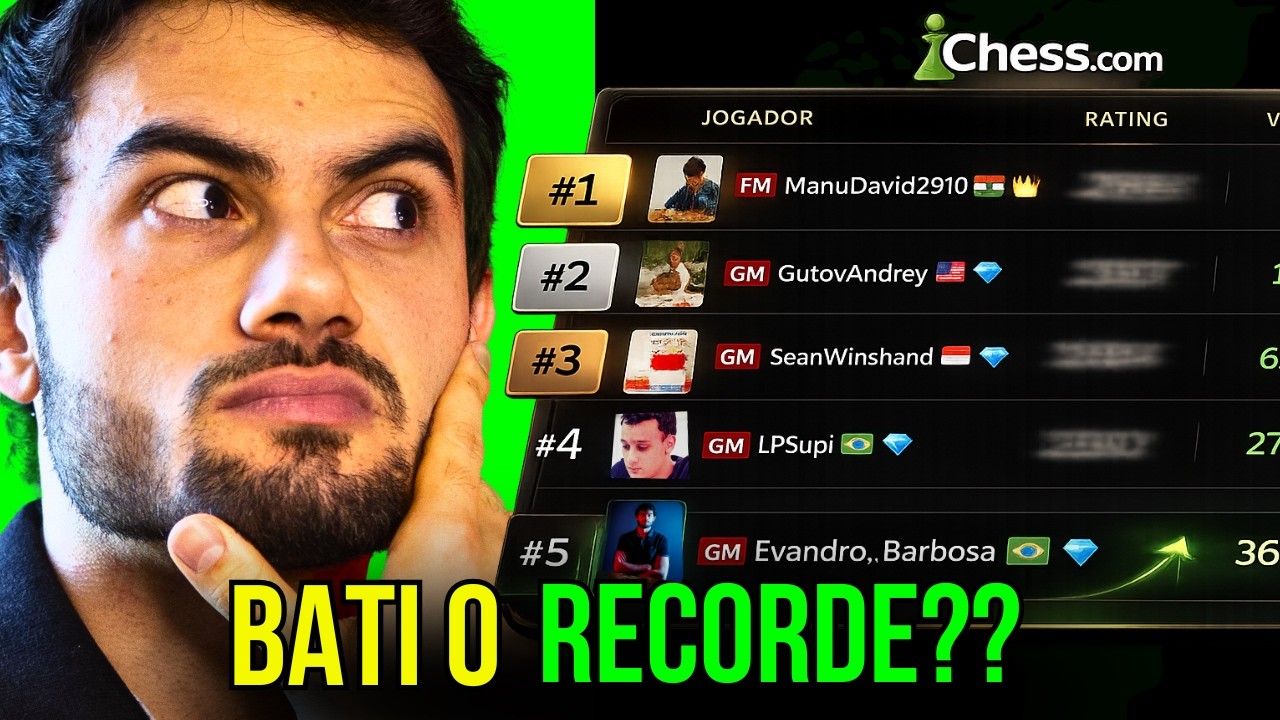 Consegui bater meu recorde no Chess.com?