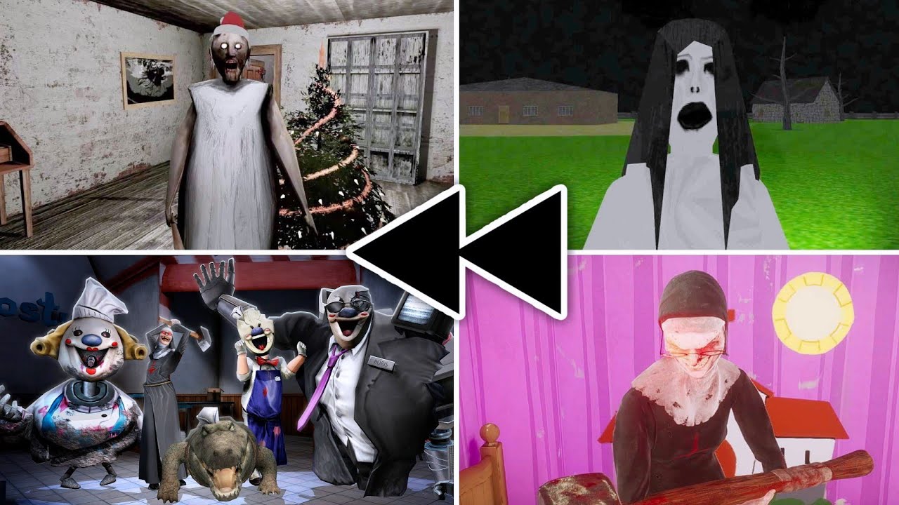 2023 Rewind | Granny Recaptured Vs Ice Scream 8 Vs Evil Nun The Broken Mask Vs Slendrina 1.0