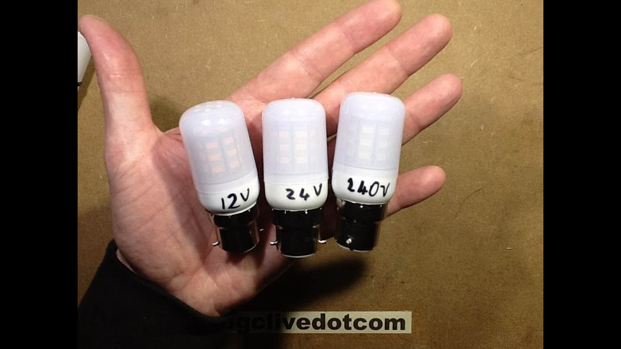 12V, 24V and 220-240V LED lamp comparison.  (With schematics.)