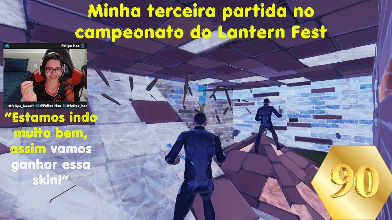 COMO VENCI O CAMPEONATO DO LANTERN FEST NO FORTNITE - MINHA TERCEIRA PARTIDA!