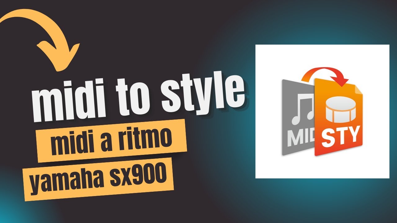 midi to style- midi a ritmo yamaha sx900