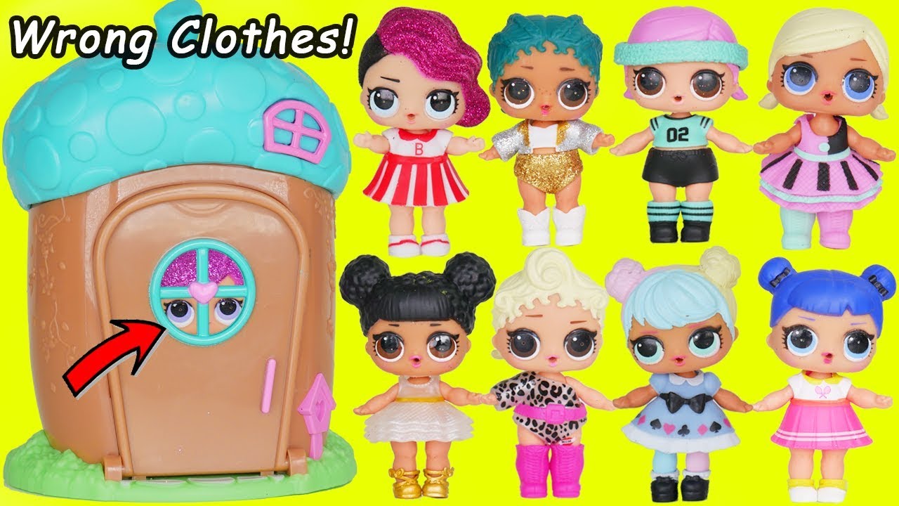 LOL Surprise Dolls Wrong Clothes in Woodzeez House