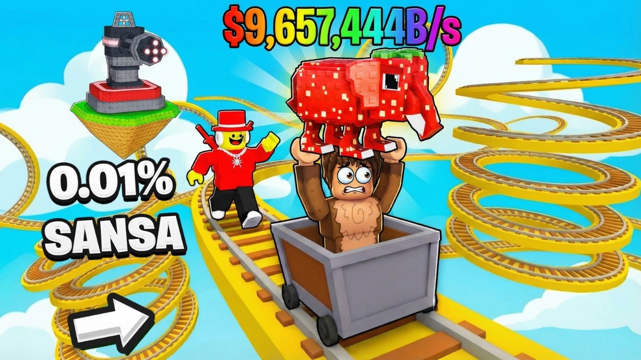 Incep ca un NOOB si FUR cel mai SECRET BRAINROT in Cart Ride for Brainrots!