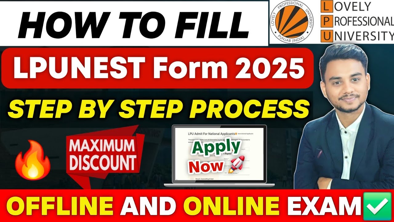 How to Fill LPUNEST Form 2025 | How to Apply For LPUNEST 2025 | LPU Admission Process 2025 #lpunest