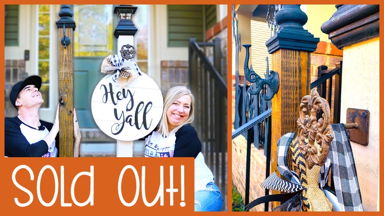 2 Easy DIY Welcome Sign Porch Post