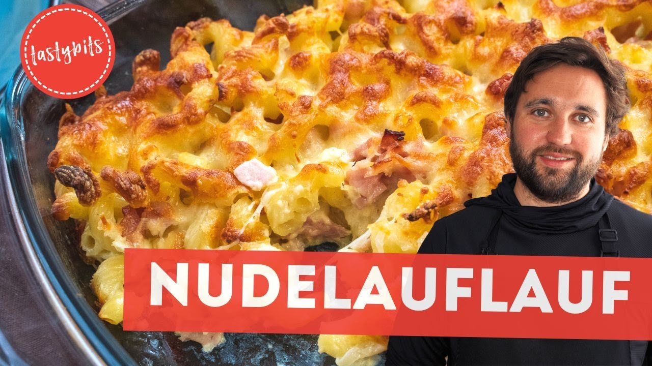 Genial einfacher NUDELAUFLAUF mit Schinken & Käse