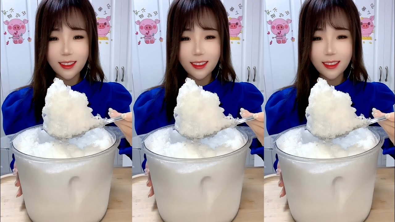 ASMR WHITE ICE EATING / ICE EATING