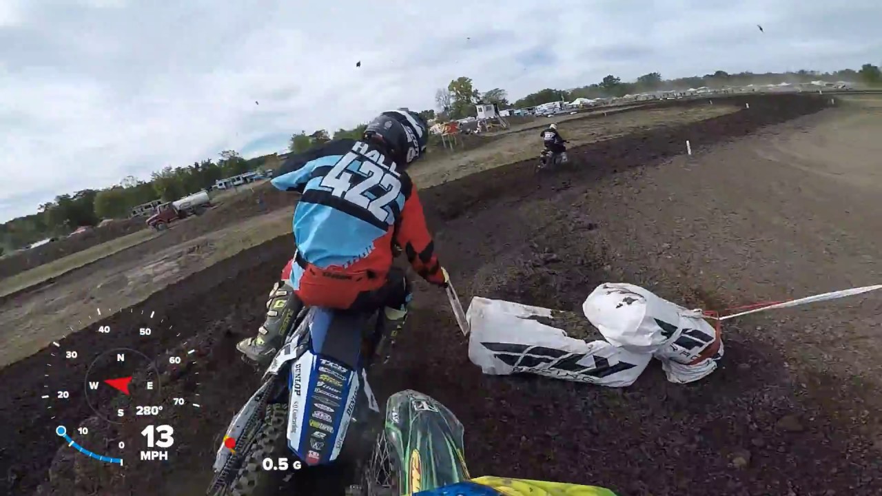 Lane Staley charging hard at the 2017 East Fork Mx Pro-am shootout