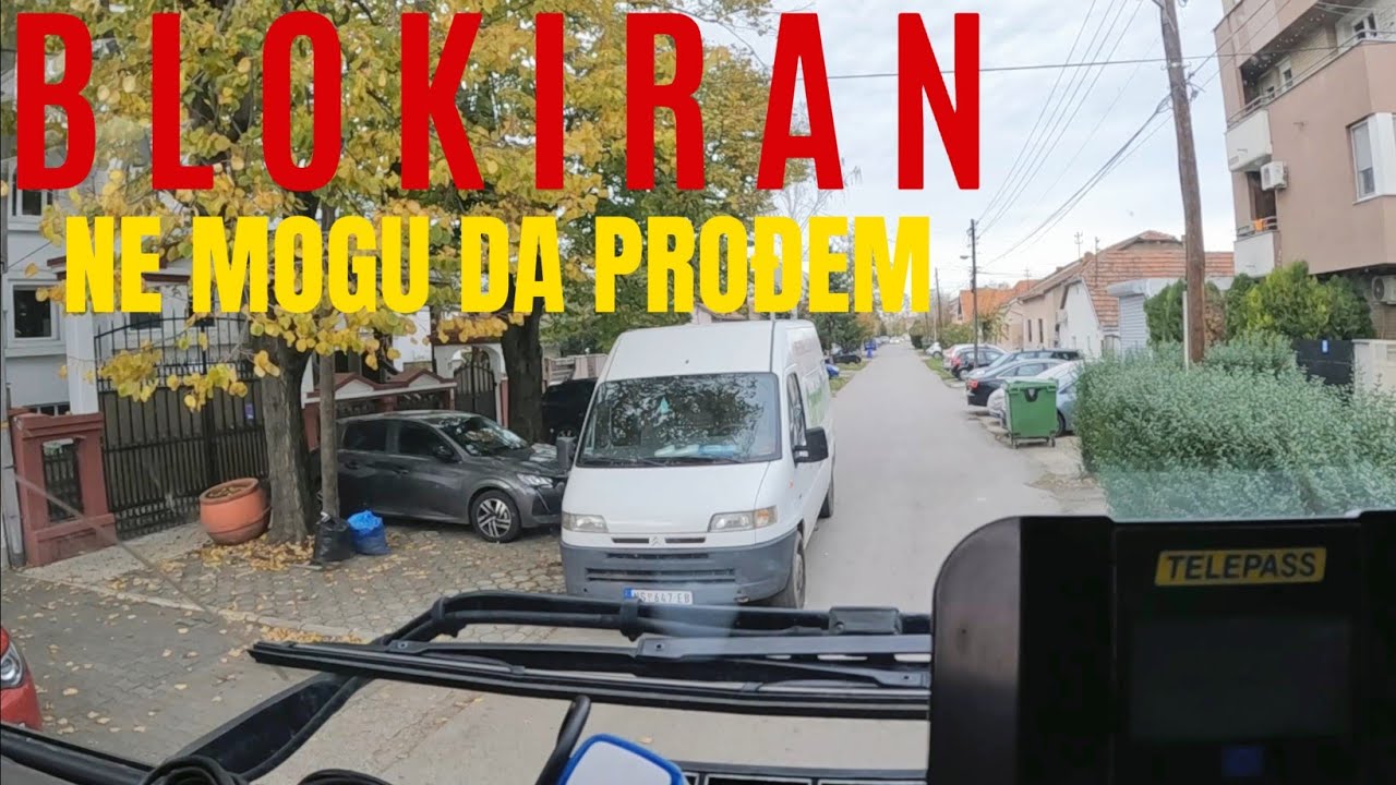 KRETEN BLOKIRAO ULICU KOMBIJEM - EVO STA SAM URADIO #blokada #novisad