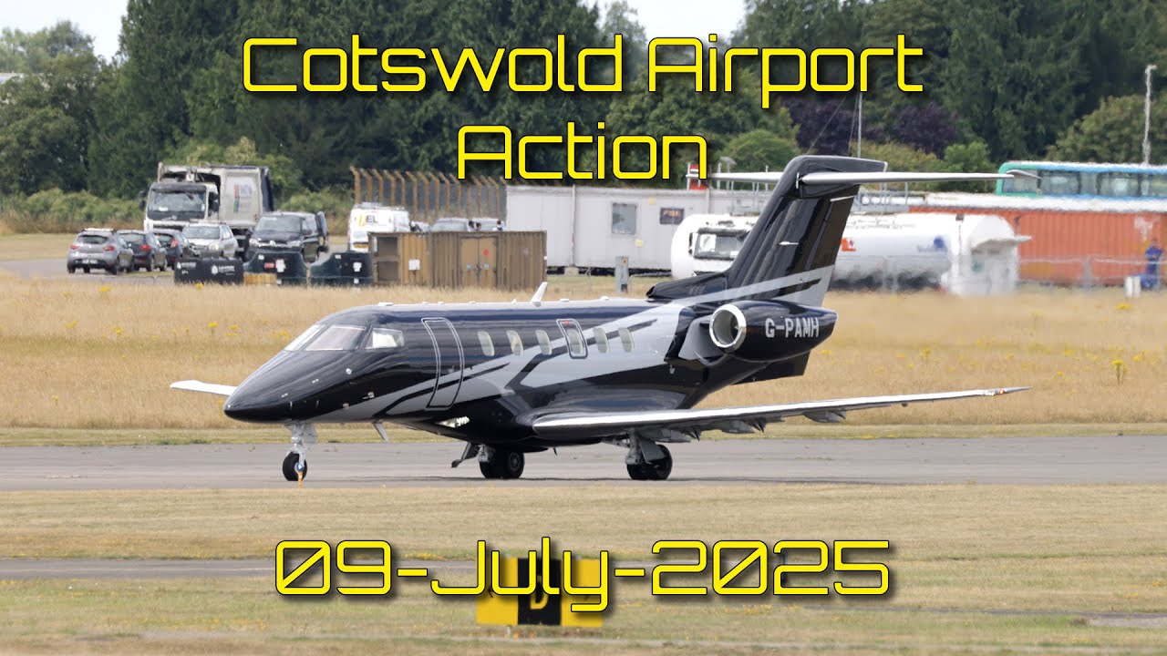 Filming at Cotswolds Airport | PC24, DA42, PA28, C182 | 9th July 2025