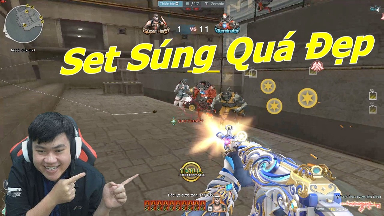 TOP 2 Set Súng Siêu Đẹp Cân Team Zombie - Tiền Zombie v4