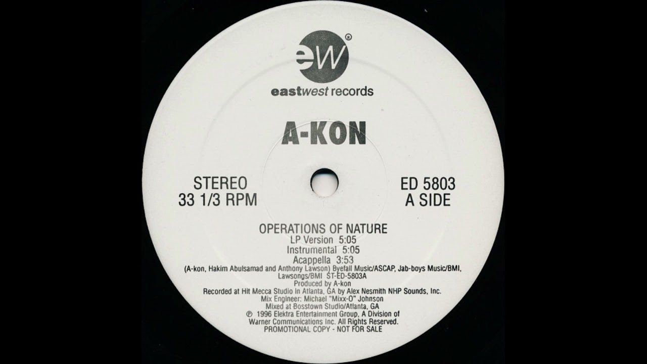 Akon - Operations of Nature (Instrumental) (Hip Hop) (R&B) (1996)