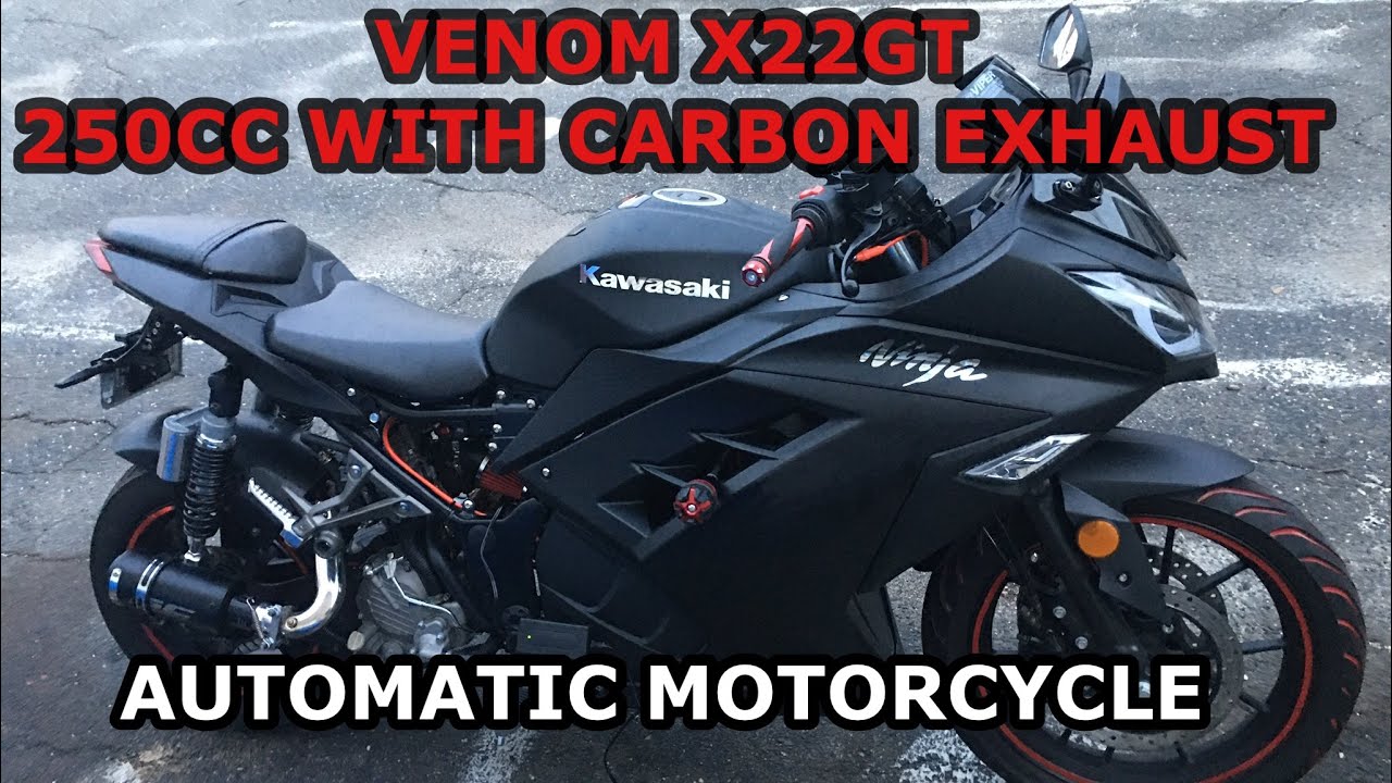 Venom X22 GT 250cc with carbon exhaust