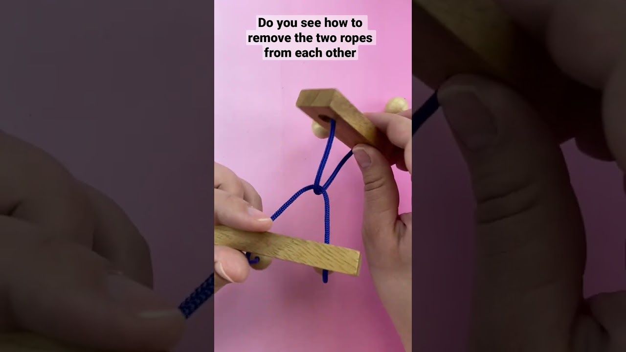 The interesting Double rope puzzle! #shorts