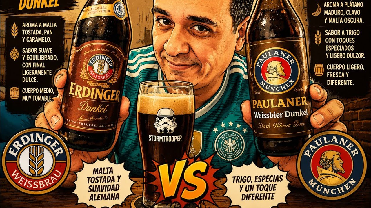Paulaner Weissbier Dunkel vs. Erdinger Dunkel