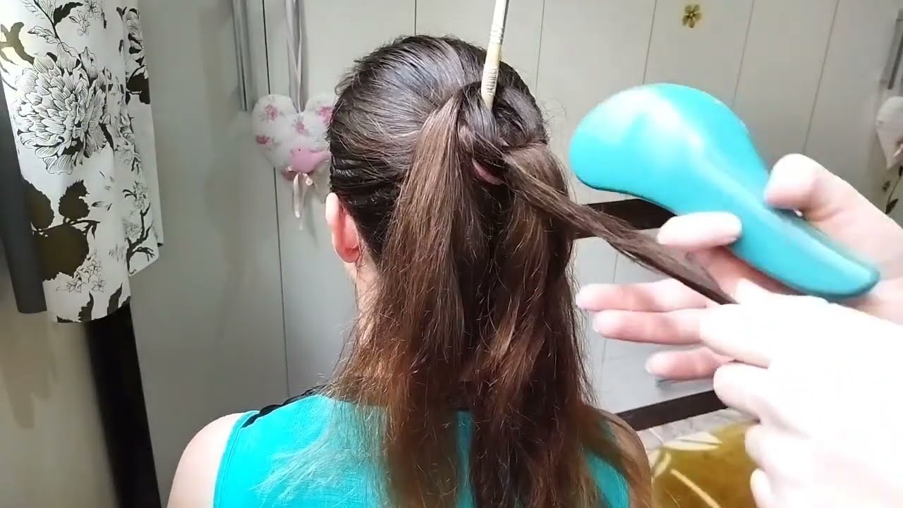 ASMR APLICADO ✓ Fazendo penteado na minha mãe.