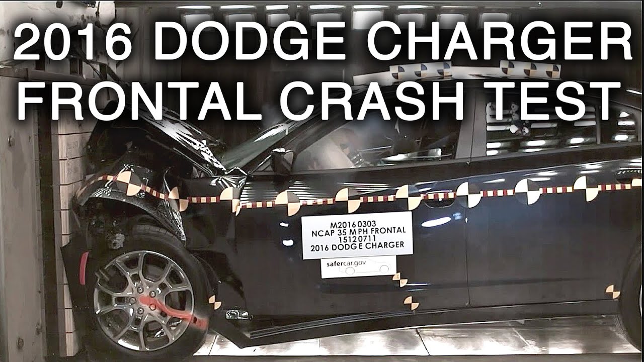 2016 Dodge Charger Crash Test (Frontal Crash)