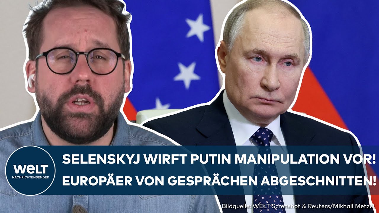 UKRAINE-KRIEG: Selenskyj warnt vor Putins Manipulation! Europäer von Gesprächen abgeschnitten