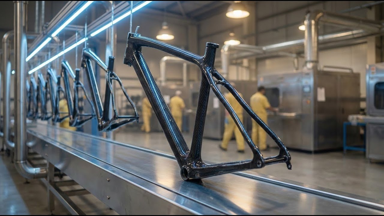 How  the Carbon Fiber Bicycle are made in Factory – (Full Process) Luxury Bikes