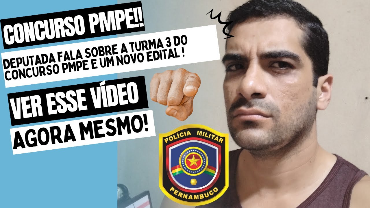 BOMBA! Deputada traz NOVIDADES sobre a Turma 3 da PMPE e fala em novo concurso!