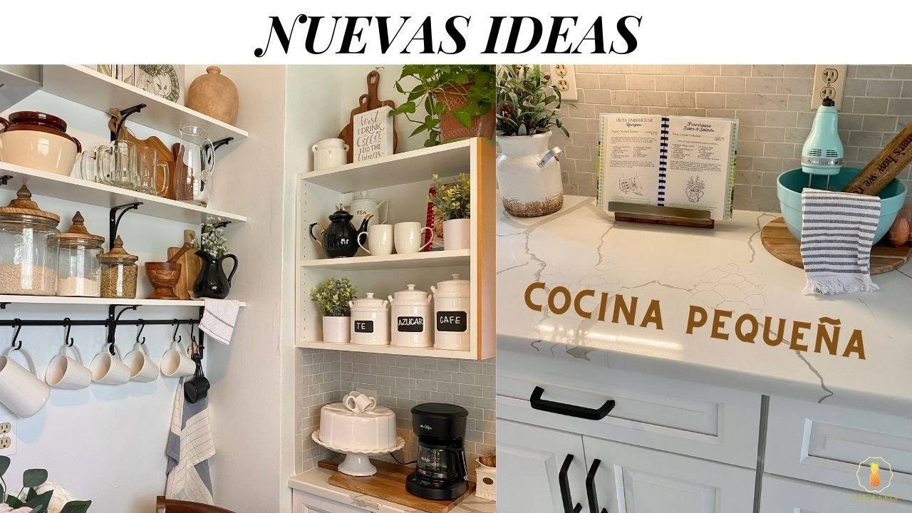IDEAS  para DECORAR la COCINA  pequeña 🌿VERANO 2022 🍀DECORACIÓN 2022🍀FARMHOUSE MODERNO 🪴#SONIACELI