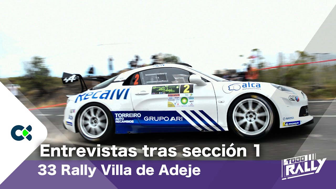 Rally Villa de Adeje. Llegada equipos a asistencia tras sección 1