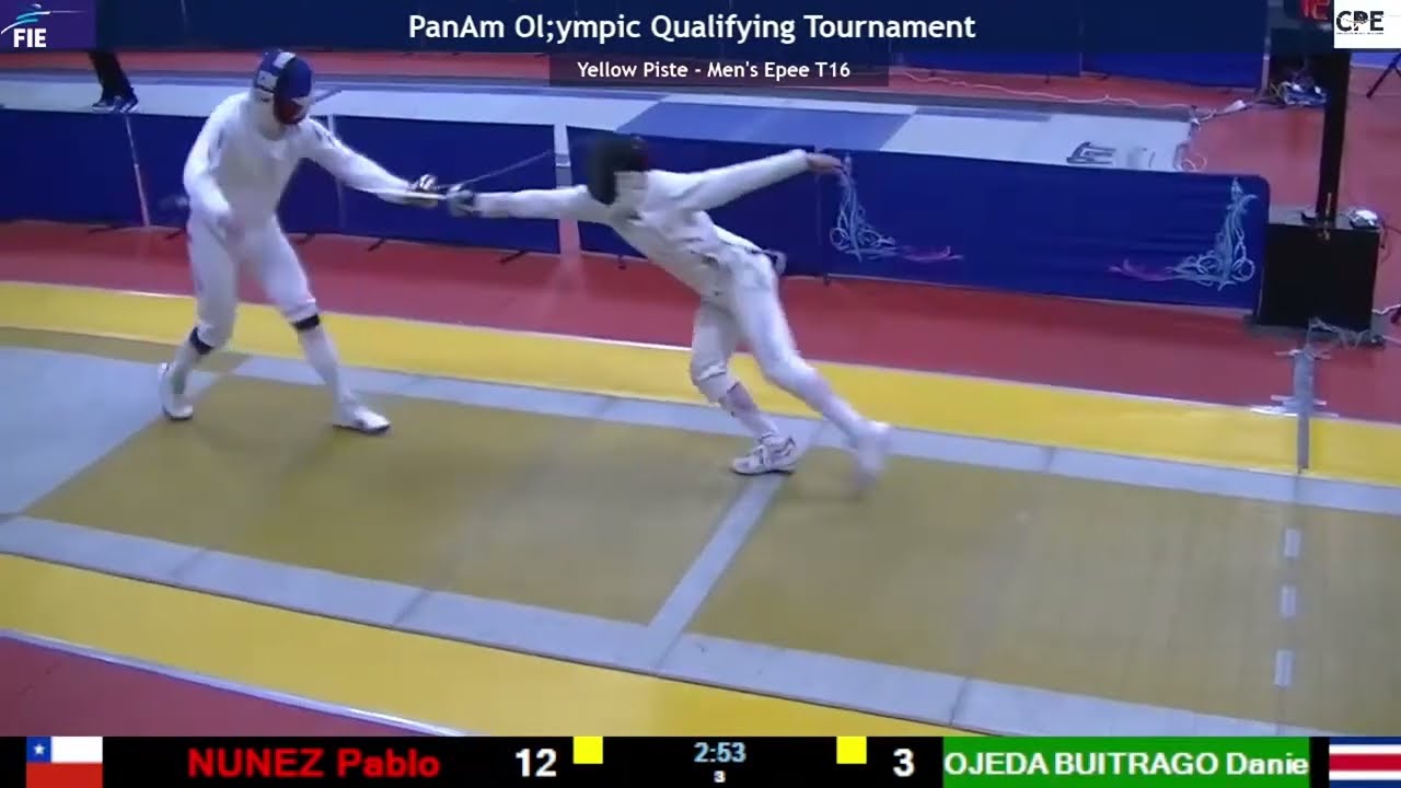Panamerican Olympic Qualifier 2024 SME - L16 - Pablo Nunez CHI v Daniel Ojeda Buitrago CRC